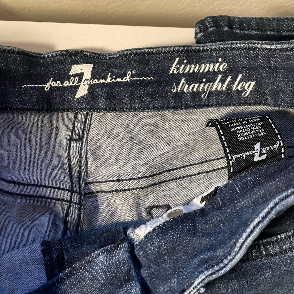 7 For All Mankind medium wash Kimmie straight leg jean - Picture 6 of 9